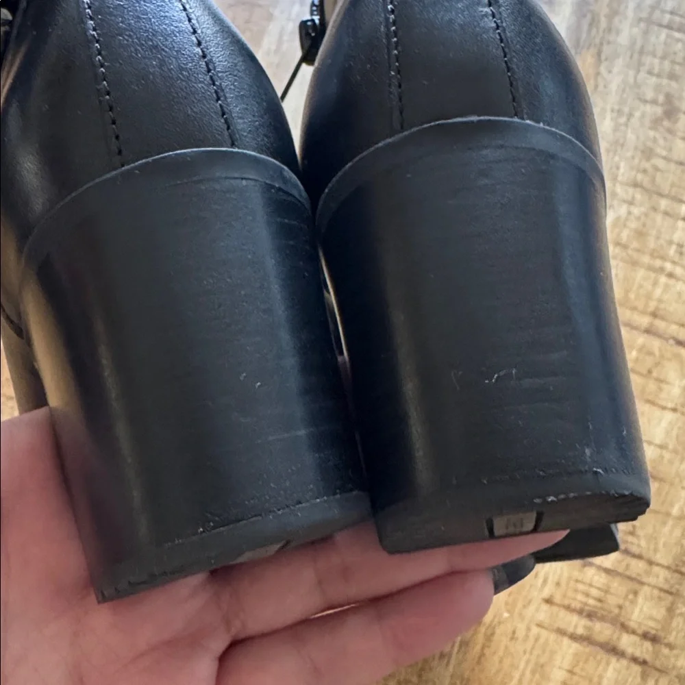Josef Seibel Gloria 04 Black Leather Ankle Boots booties heel Buckle NEW EU 36